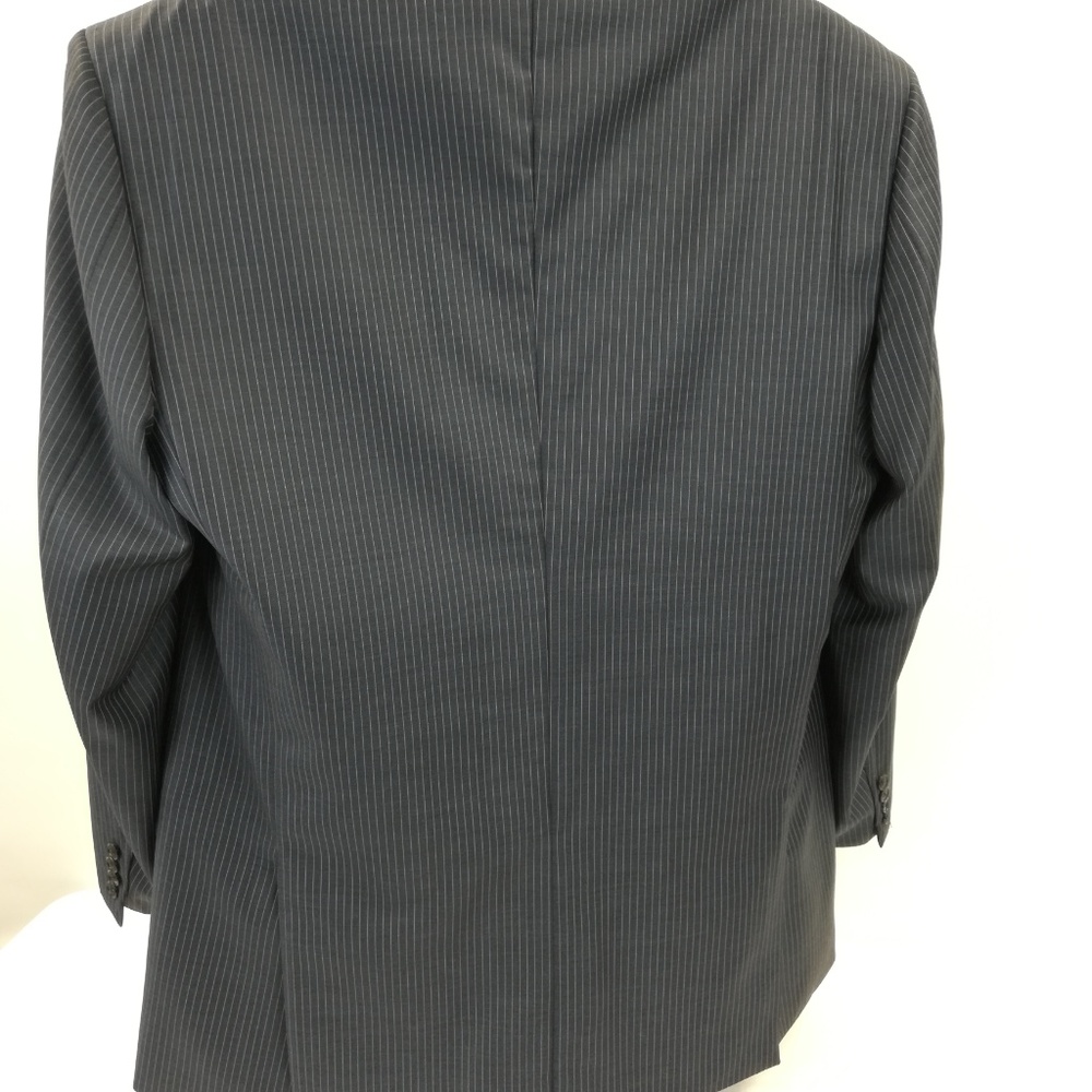 Perry Ellis Men's Suit Jacket 46L Char/grey Wool - Picture 3 of 8